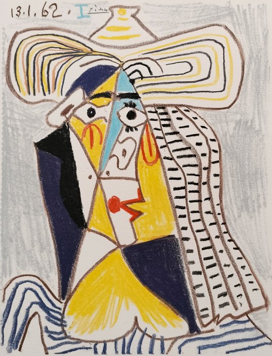 Pablo Picasso (1881-1973) — Homme au chapeau, 1974