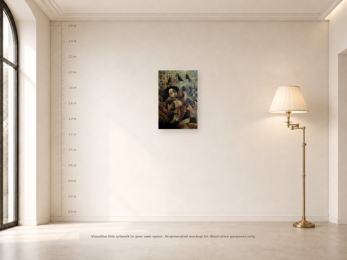 Shown on a wall
