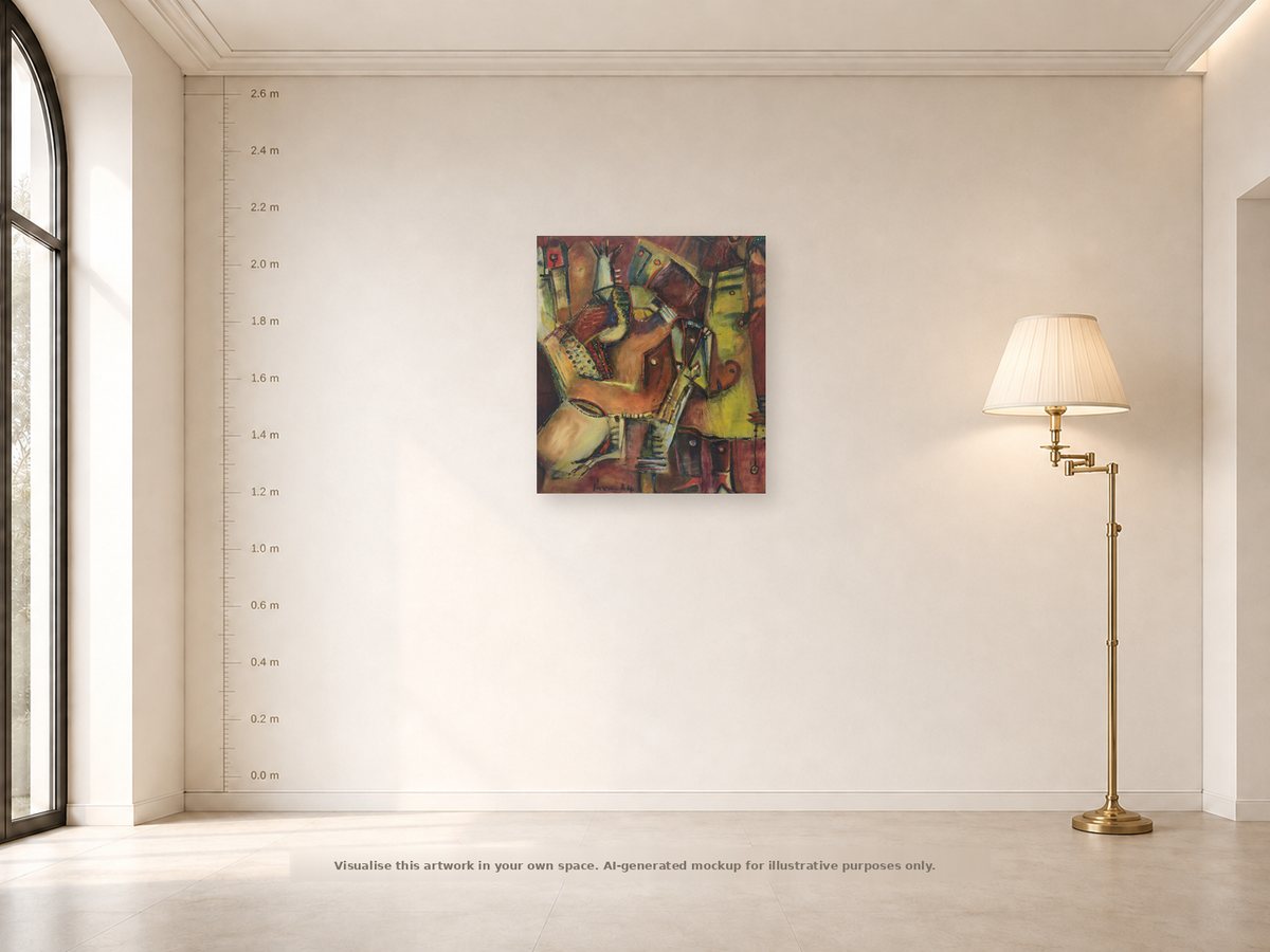 Shown on a wall